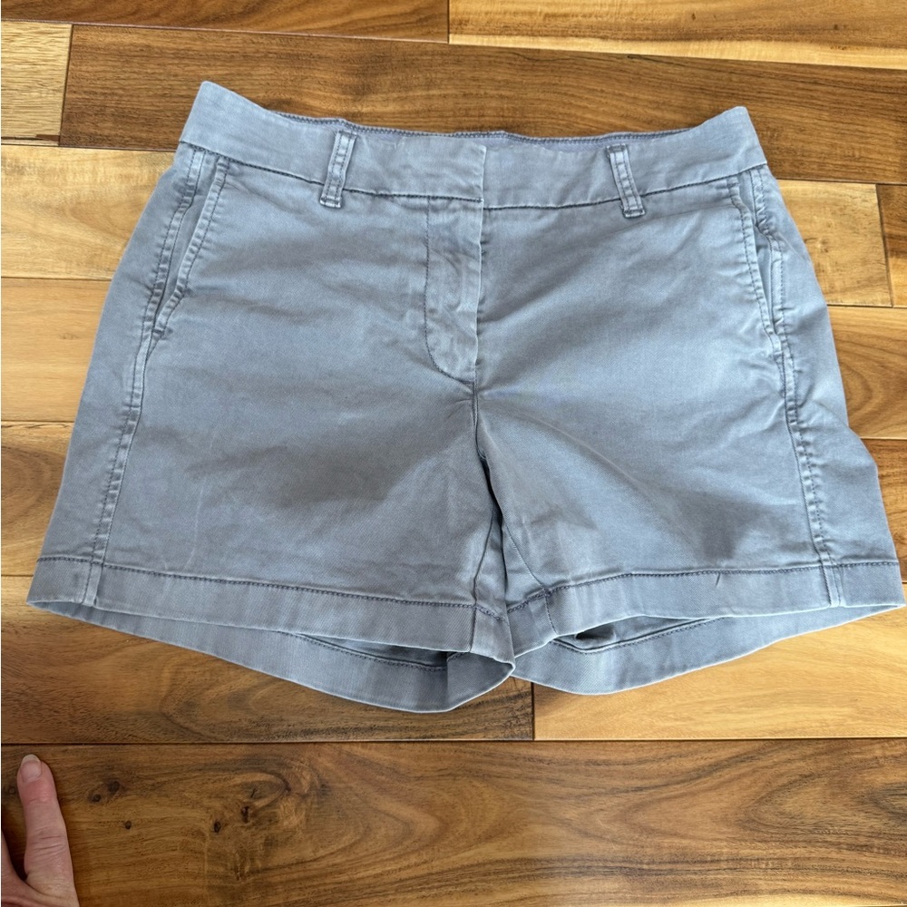 J. Crew Gray Women's Chino Shorts. 5” inseam. Size 4.